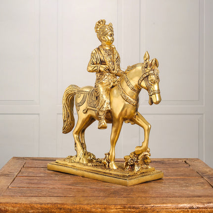 Brass Yogi Swami Narayan Statue (12 Inch)