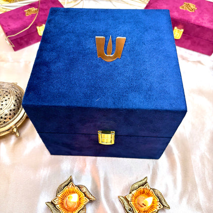 Brass Handcrafted Kalash with Velvet Box – Ashtalakshmi & Dashavatar