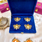 With velvet box - Pack Of 4 Diya
