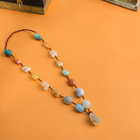Resin Marble Bead Necklace Jewelry with Tribal Charm