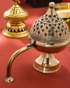 Brass Dhoop Dani & Incense Holder With Handle