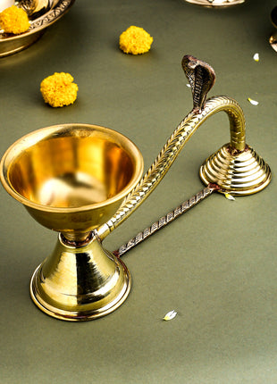 Brass Dhoop Aarti Spoon (5.5 Inch)