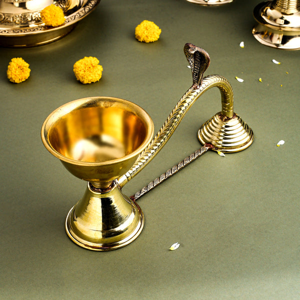 Brass Dhoop Aarti Spoon