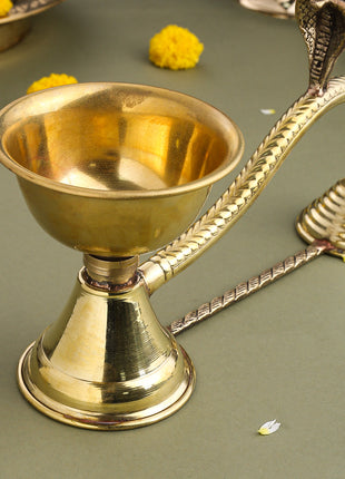 Brass Dhoop Aarti Spoon (5.5 Inch)