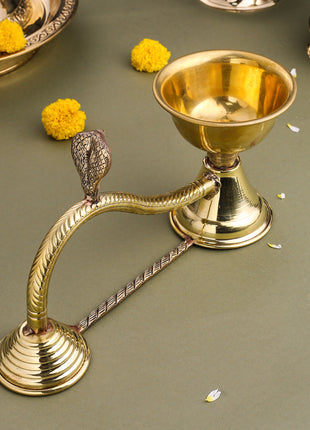 Brass Dhoop Aarti Spoon (5.5 Inch)