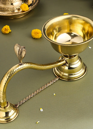 Brass Dhoop Aarti Spoon (5.5 Inch)