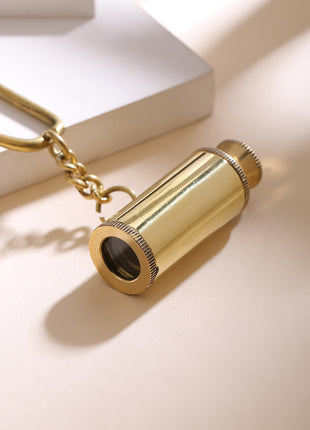 Brass Telescope Keychain With Box