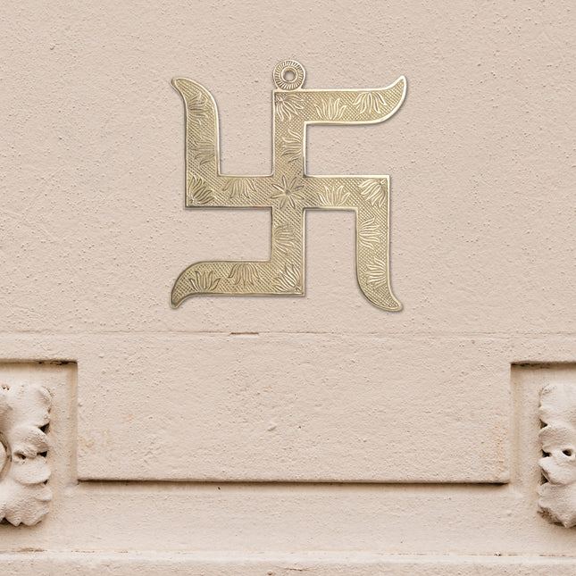Brass Swastik Wall Hanging