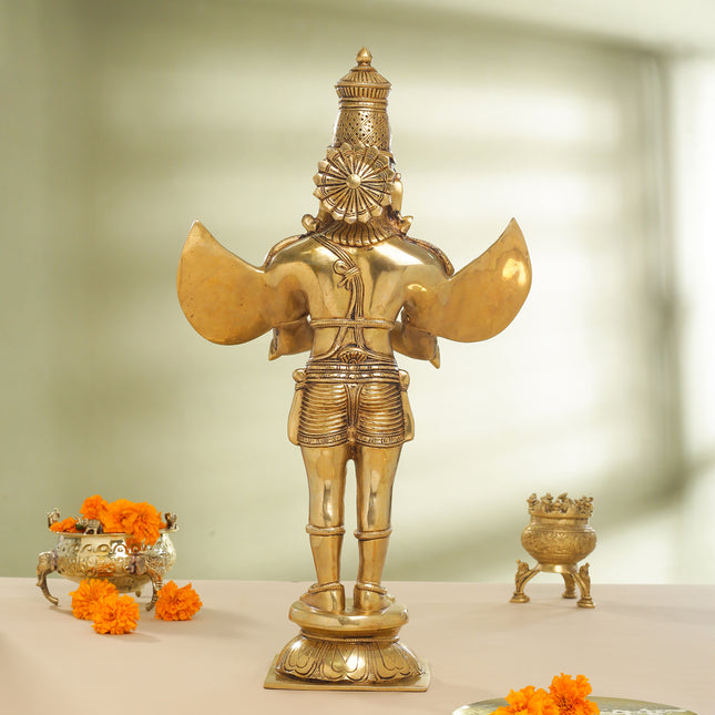 Brass Standing Garuda Statue (22 Inch)