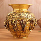 Brass Ashtalakshmi And Dashavatara Kodam / Kalash