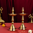 Brass Samai/Diya Pair (8.5 Inch)