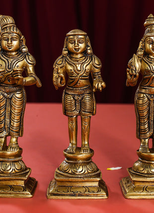Brass Superfine Acharya-Swami Ramanuja Set (6 Inch)
