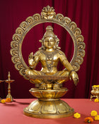 Brass Superfine Lord Frame Ayyappa/Ayyappan Idol (30 Inch)