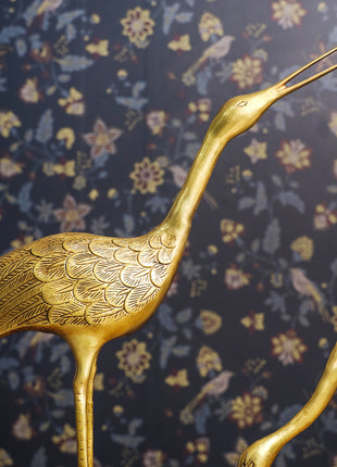Brass Decorative Sarus Crane Set