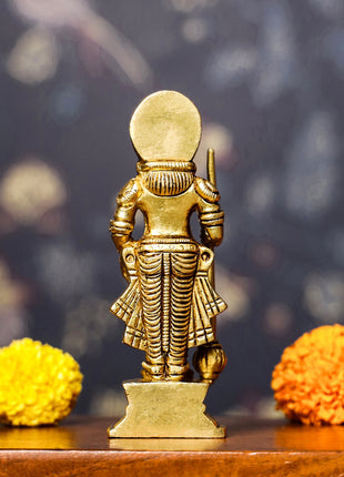 Brass Udupi Krishna Idol (5 Inch)