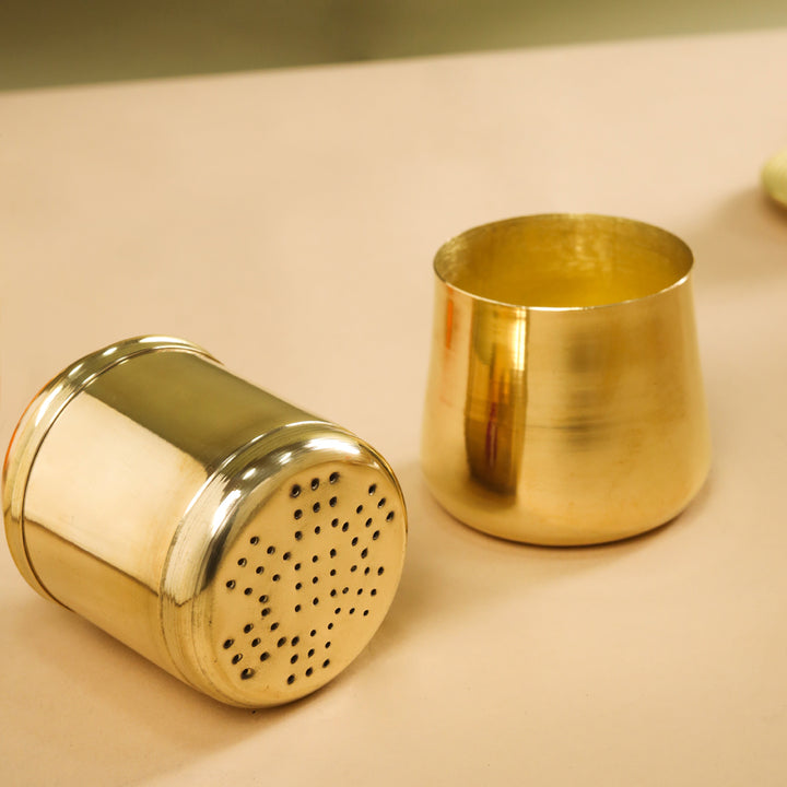 Brass Coffee Filter Machine (6.5 Inch) Vedansh Craft