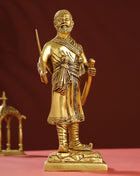 Brass Chatrapati Shivaji Maharaj Idol (12.5 Inch)