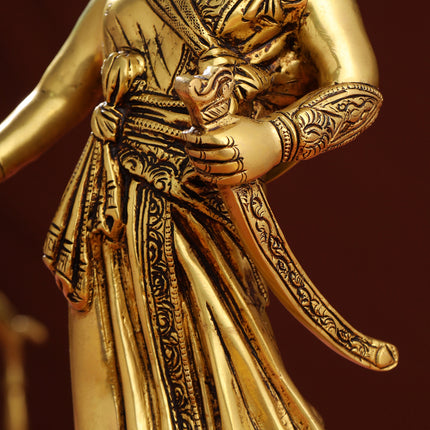 Brass Chatrapati Shivaji Maharaj Idol (12.5 Inch)