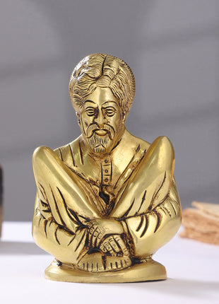 Brass Sadguru Saint Shankar Maharaj Idol (5.5 Inch)