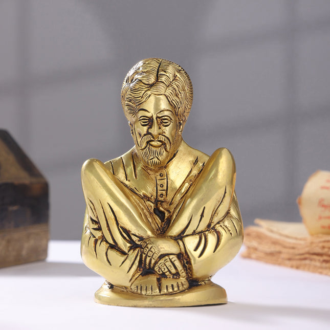 Brass Sadguru Saint Shankar Maharaj Idol (5.5 Inch)