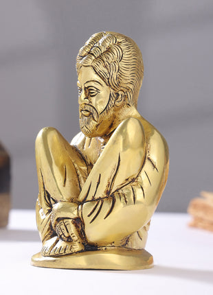 Brass Sadguru Saint Shankar Maharaj Idol (5.5 Inch)