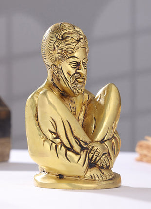 Brass Sadguru Saint Shankar Maharaj Idol (5.5 Inch)