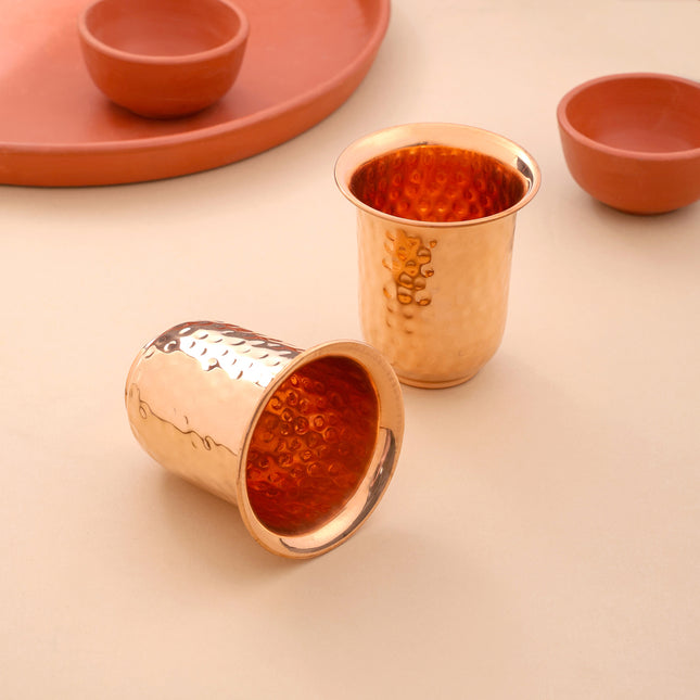Copper Glass Pair (4 Inch)