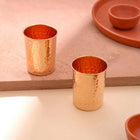 Copper Hammered Glass Pair (4 Inch)