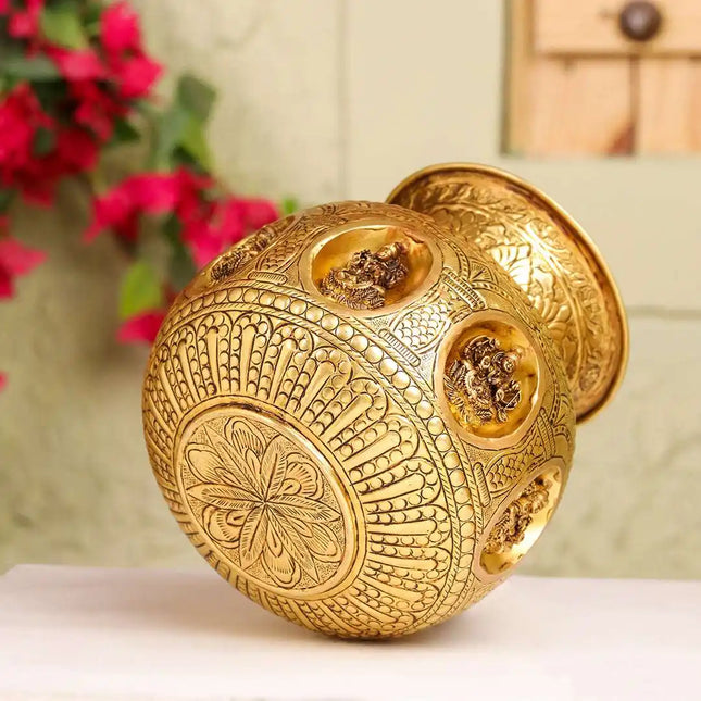 Brass Ashtalakshmi Kodam / Kalash