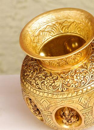 Brass Ashtalakshmi And Dashavatara Kodam/Kalash