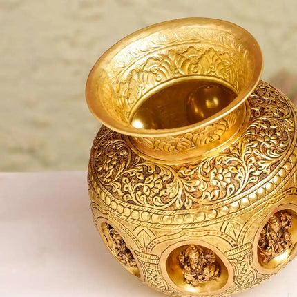Brass Ashtalakshmi Kodam / Kalash