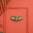 Brass Panchmukhi Hanuman Face Wall Hanging (3.8 Inch)