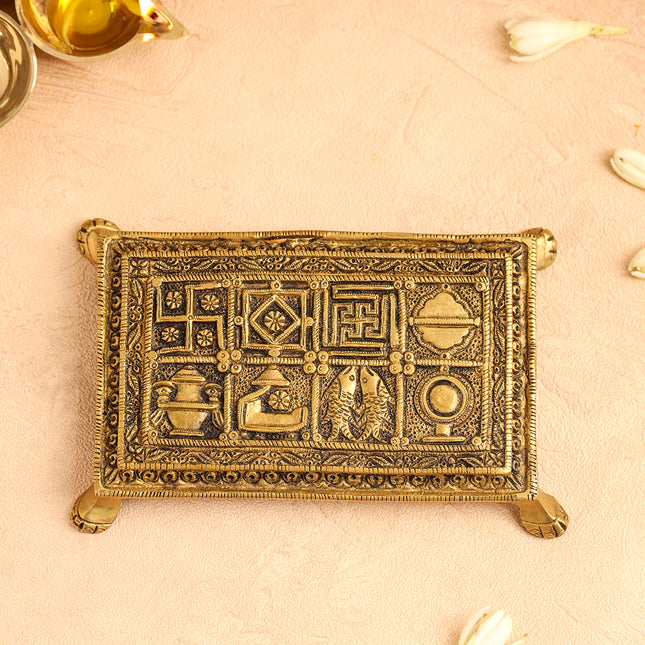 Brass Pooja Chowki (6.2 Inch)