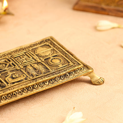 Brass Pooja Chowki (6.2 Inch)