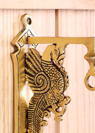 Brass Peacock Wall Mount Bracket