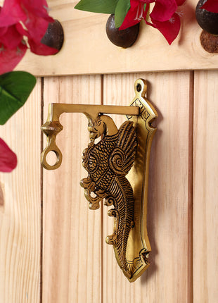 Brass Peacock Wall Mount Bracket