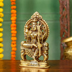 Brass Goddess Rajarajeshwari Idol – Divine Mother of the Universe (7.5 Inch)