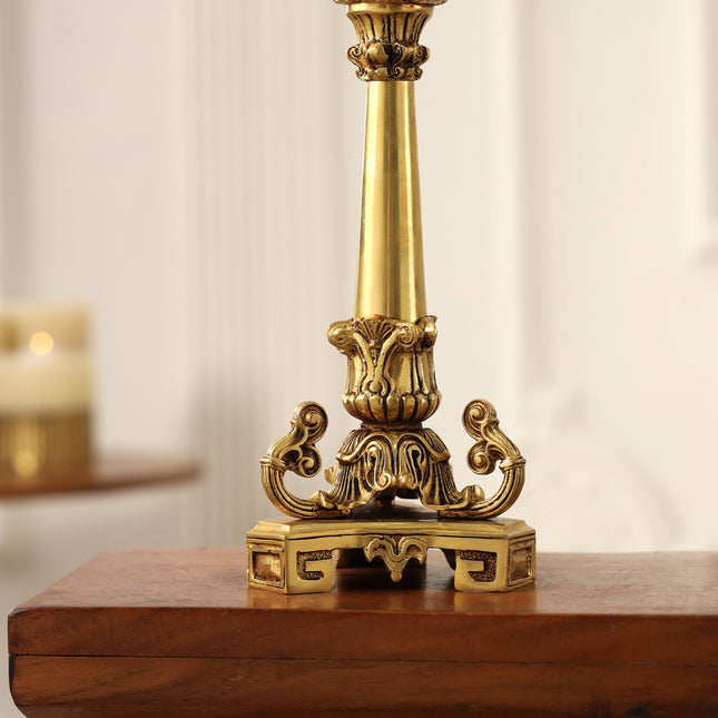 Brass Candle Stand Holder (10.9 Inch)