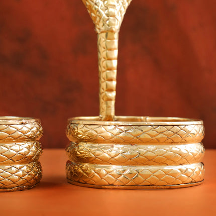Brass Naag Design Abhishekam (12 Inch)