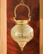 Brass Hanging Jal Dhara with Carved Om & Mantra Design