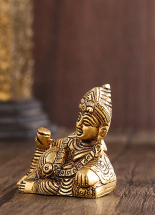 Brass Kuber Maharaj sitting Idol (2.5 Inch)