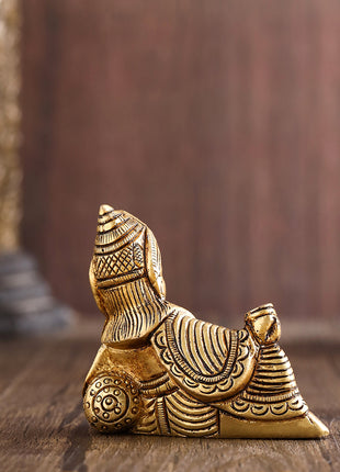 Brass Kuber Maharaj sitting Idol (2.5 Inch)