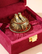 Brass Charan Paduka with Velvet Box – Divine Footprints of Lord Vishnu