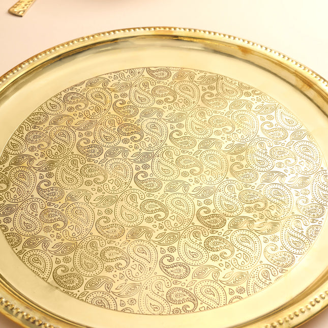BRASS THALI (12 INCH)
