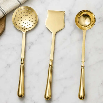 Brass Cooking Kitchen Ladles set (13.5 Inch)