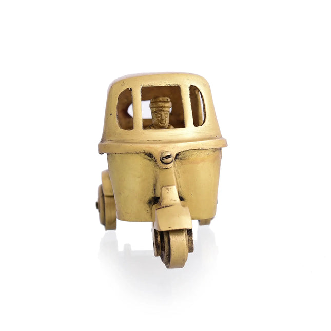 Brass Auto Rickshaw Showpiece (3 Inch)