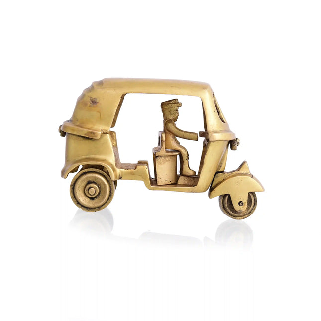 Brass Auto Rickshaw Showpiece (3 Inch)