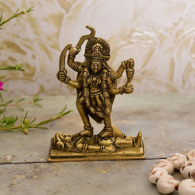 Brass Standing Kali Maa Idol