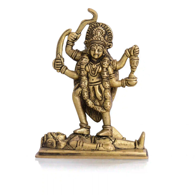 Brass Standing Kali Maa Idol