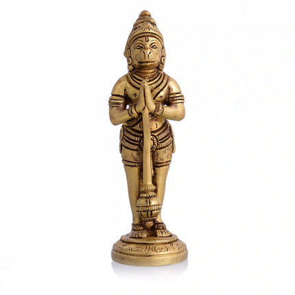 Brass Standing Hanuman Superfine Idol (5.5 Inch)